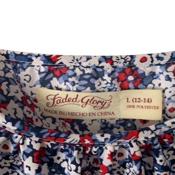 Pre Owned Women’s Faded Glory Halter Tank Top Floral Size Lg Classic Style Comfy - Picture 3 of 10